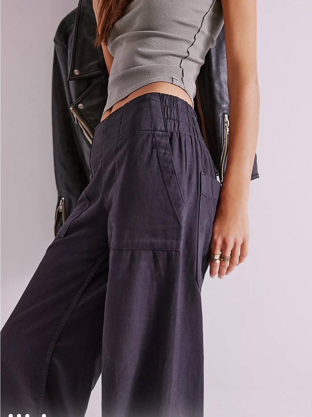 We The Free Breezy Black Pull-On Pants!